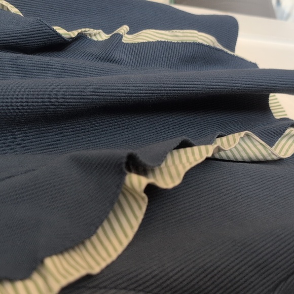 Anthropologie Ribbed Frill-Sleeve Blouse - Picture 7 of 11